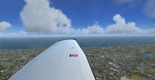 Gliding along the south coast on England!