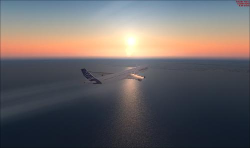 Airbus A340-600 Sunset